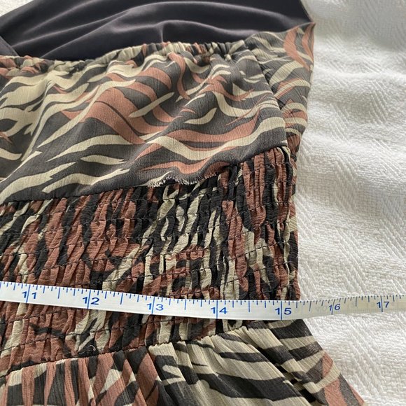 Vintage midi halter dress, size 12 - Picture 4 of 8